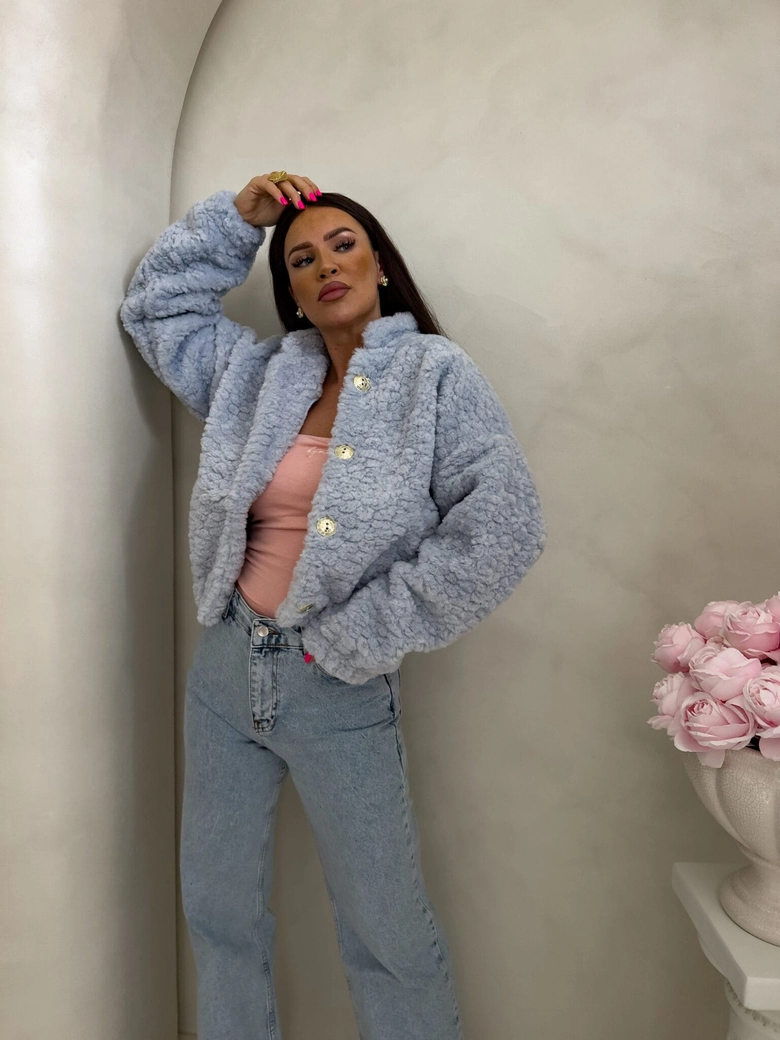 Kurtka bomberka CLOUDY – baby blue