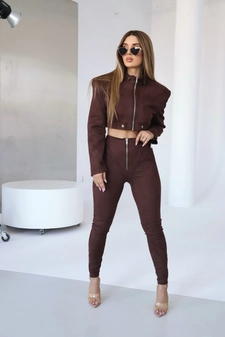 Kurtka damska BG Hell | czekolada