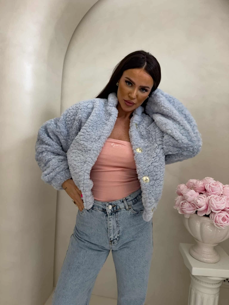 Kurtka bomberka CLOUDY – baby blue