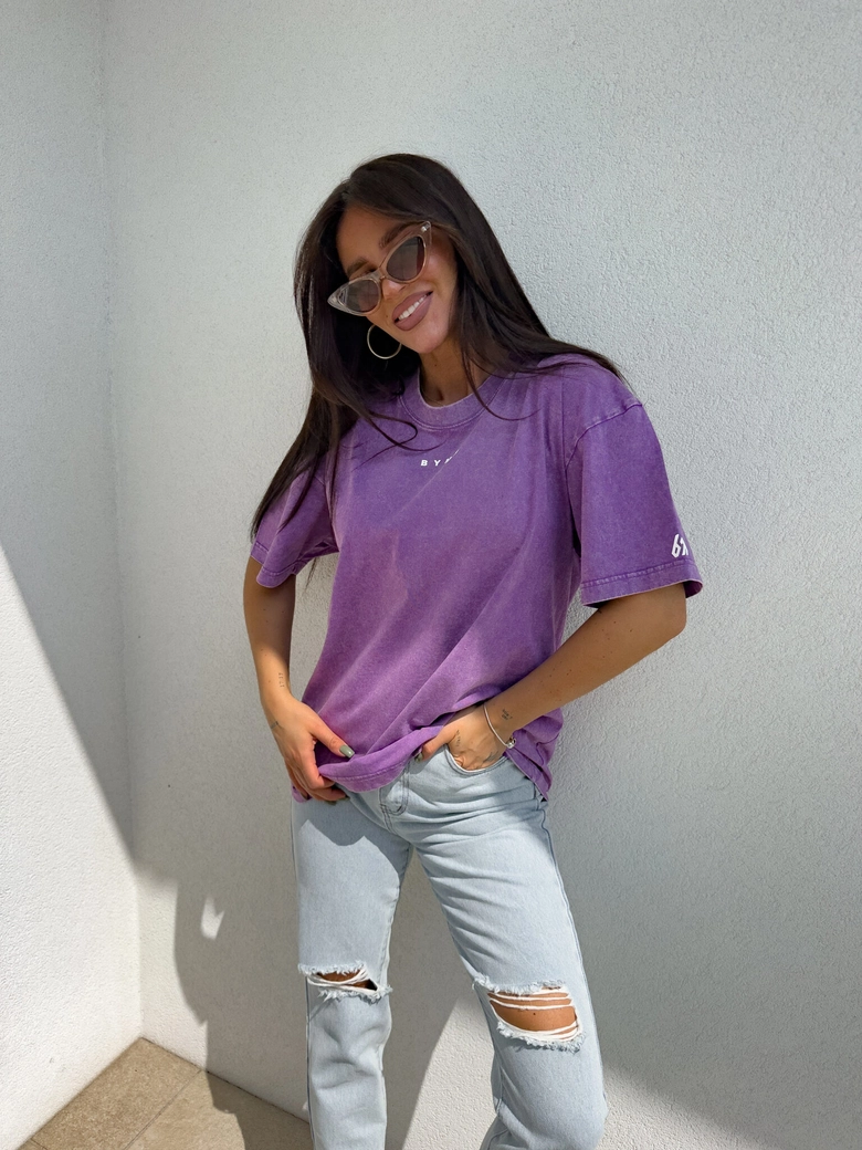 T-shirt PLAY - fioletowy