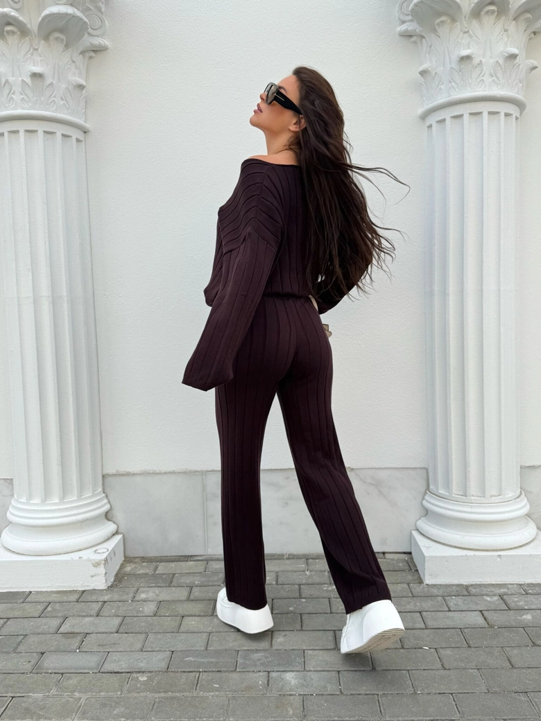 Komplet CANDICE – czekoladowy