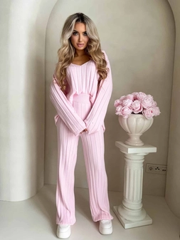 Komplet CANDICE – pudrowy róż