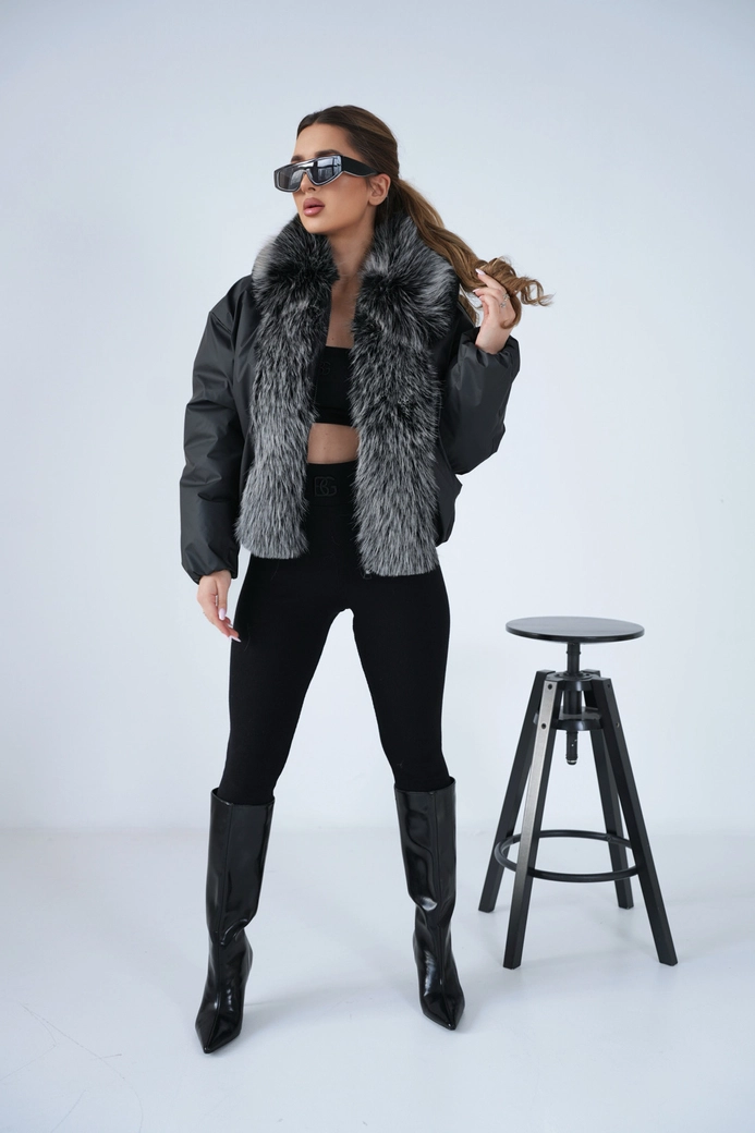 Kurtka damska BG Luxury | czarny