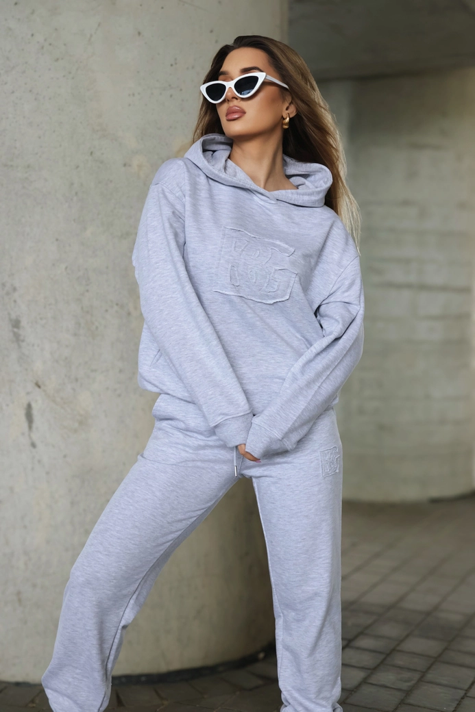 Dres damski BG Matchy | szary melanż