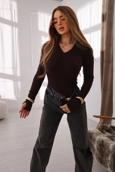 Body damskie BG Lick | gorzka czekolada