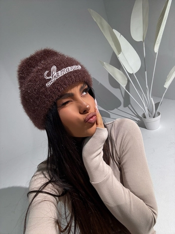 Czapka SNOWY czekolada