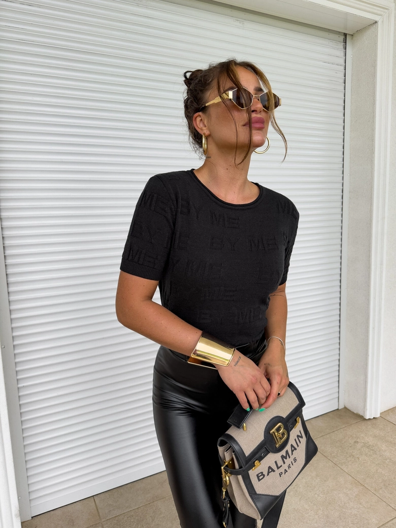 Sweter PARIS SUMMER - czarny E16656