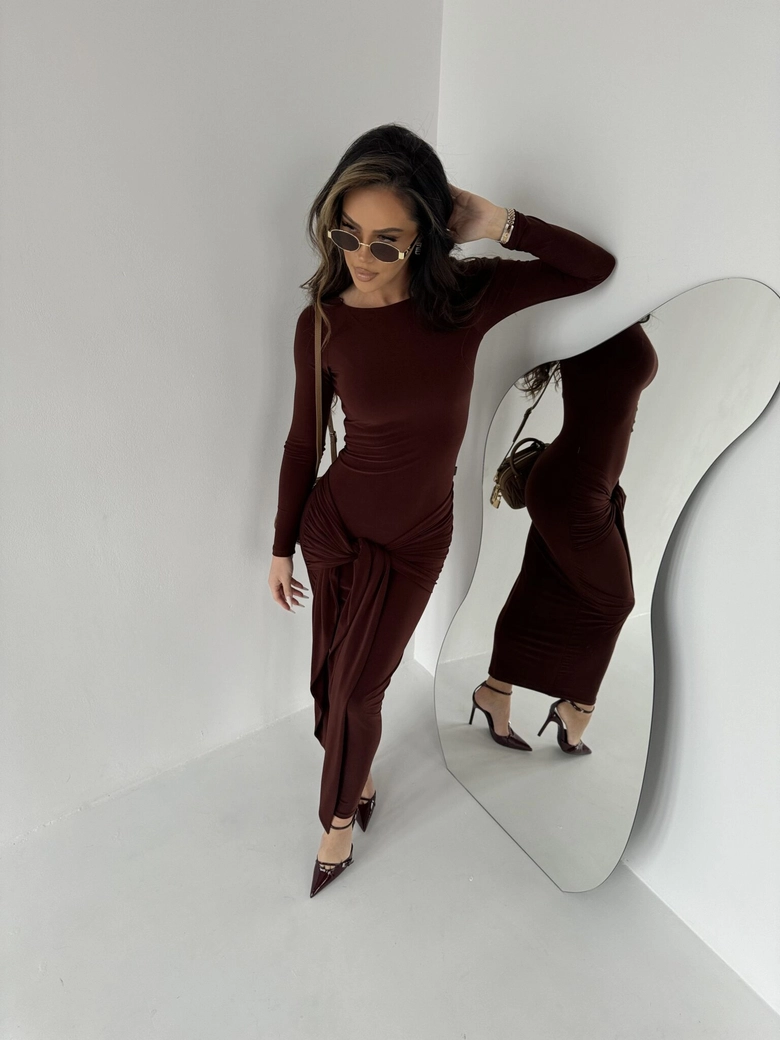 Sukienka SAINT brąz A18439