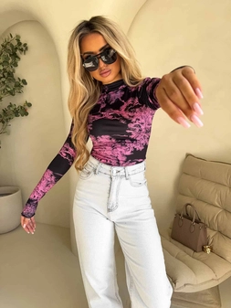 Bluzka SKIN print dior – mocny róż