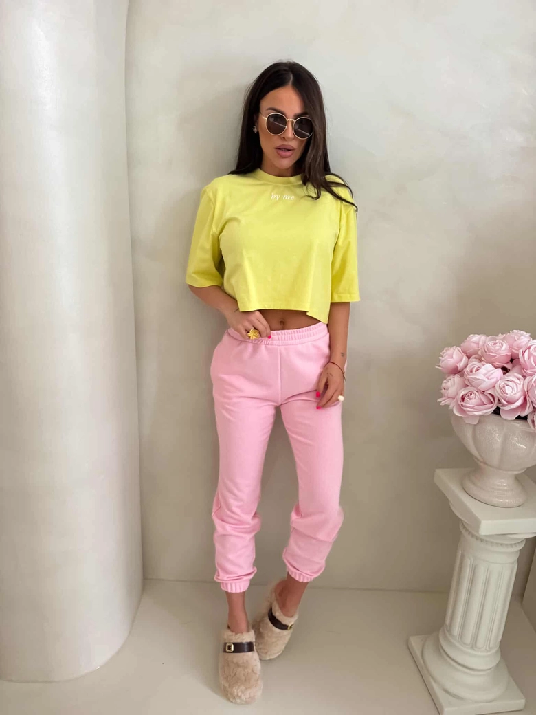 Spodnie dresowe CLASSIC - jasny róż