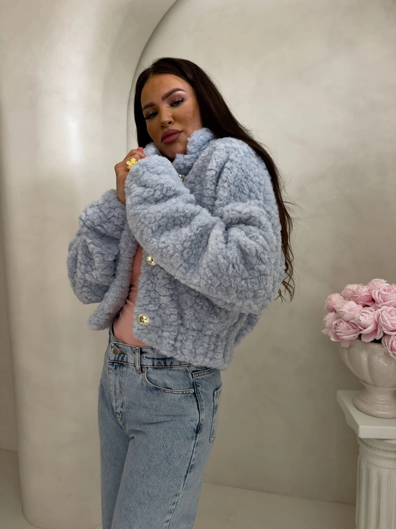 Kurtka bomberka CLOUDY – baby blue
