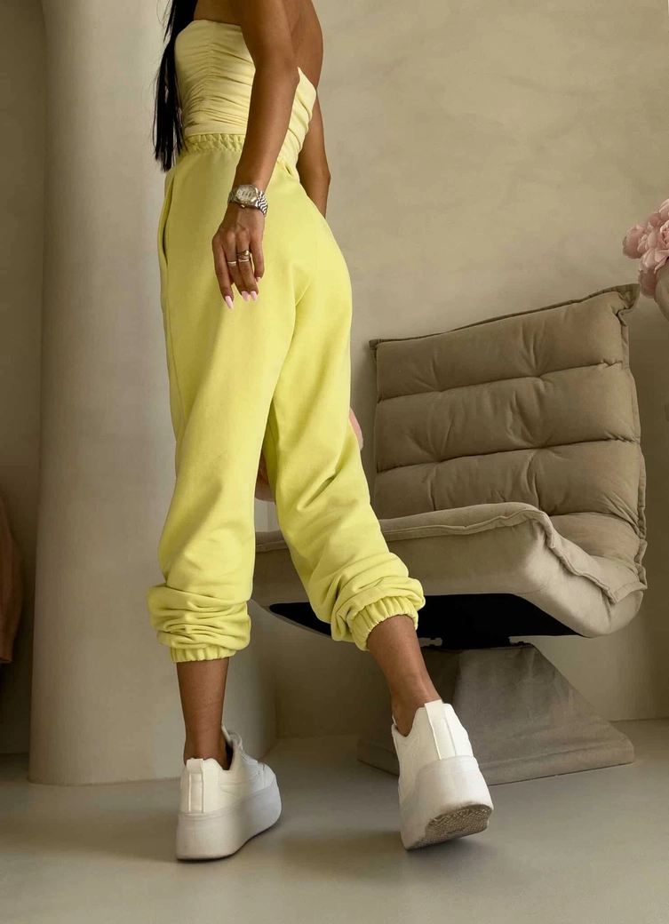 Spodnie dresowe CLASSIC - cytrynowe