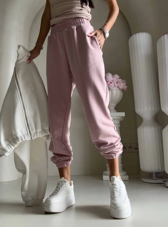 Spodnie dresowe CLASSIC - pudrowy róż
