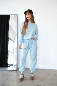 Bluza damska BG Basic | błękit