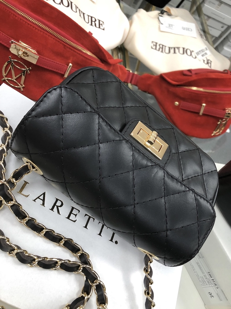 Torba pikowana czarna Ting J212