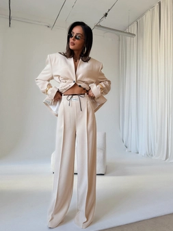 Spodnie BUSINESS beż