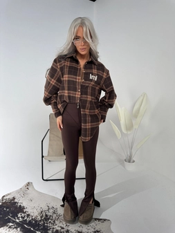 Koszula ICEBERG czekolada