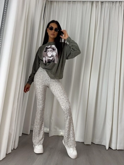 Dekatyzowana bluza ROLLER - khaki