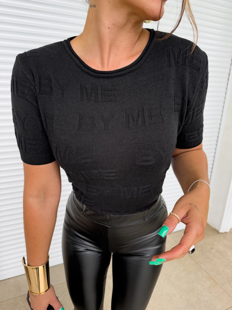 Sweter PARIS SUMMER - czarny E16656