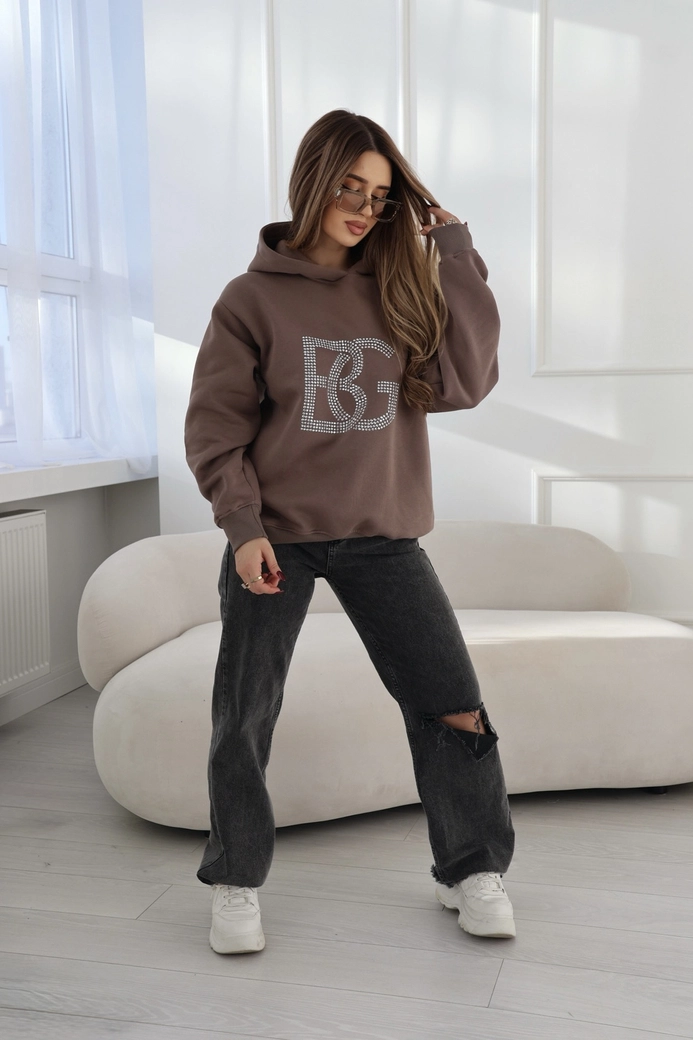 Bluza damska BG Diamond | cappuccino