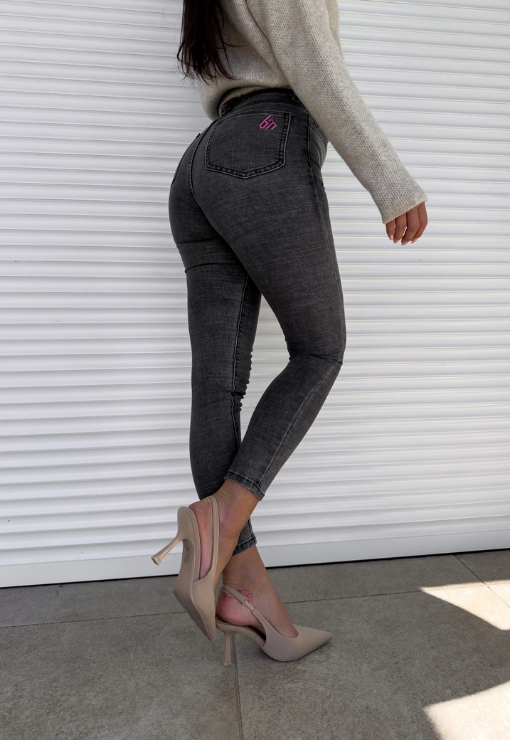 Jeansy BY ME - szare T16671