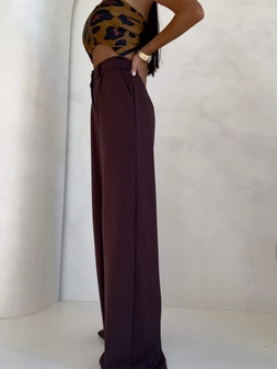 Spodnie SIMPLE - czekoladowe