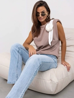 Bluzka beżowa ecru Gieorga C10830