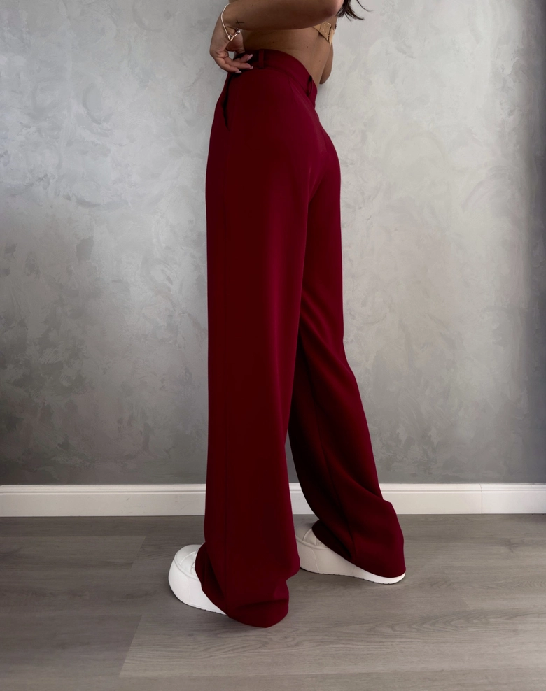 Spodnie SIMPLE - wino T18236