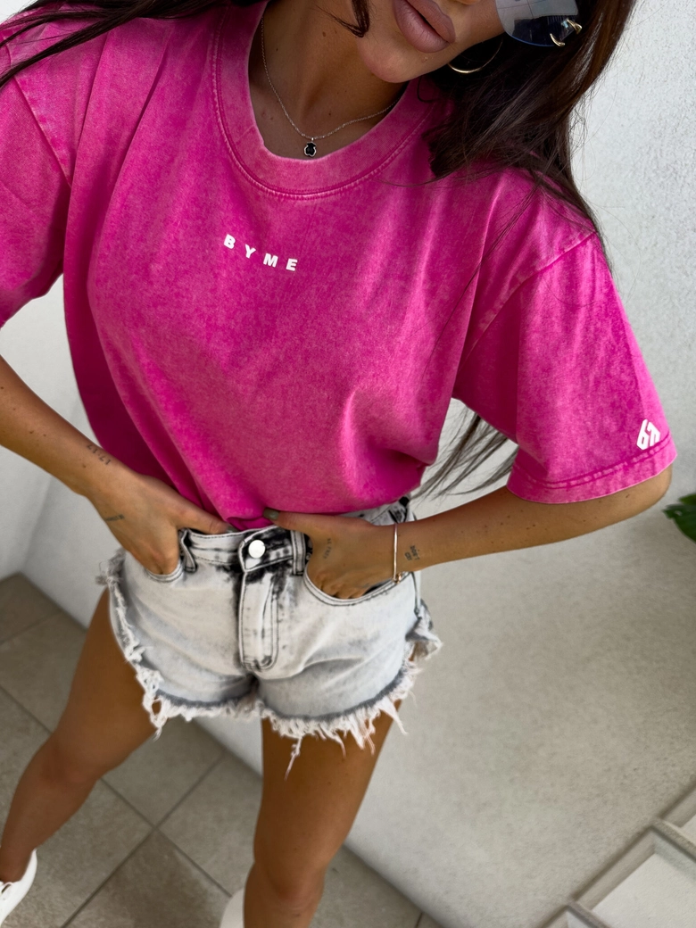 T-shirt PLAY - różowy