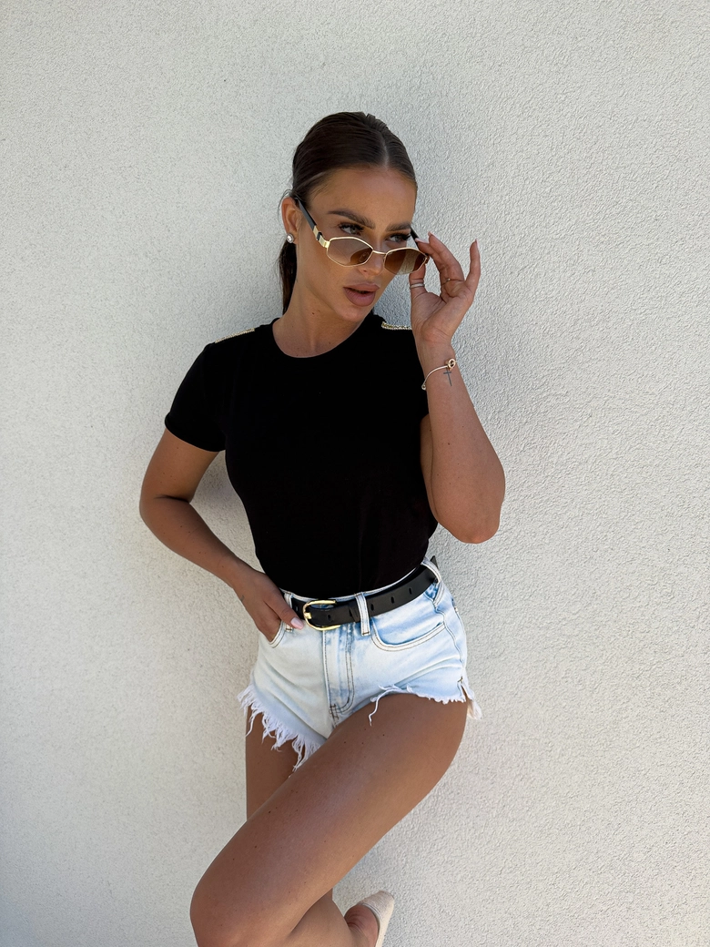 T-shirt pagon DIAMOND- czarny C17642