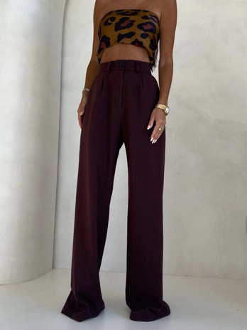 Spodnie SIMPLE - czekoladowe