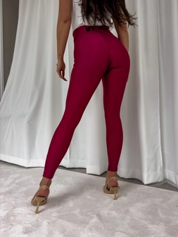 Legginsy GYM - bordowe