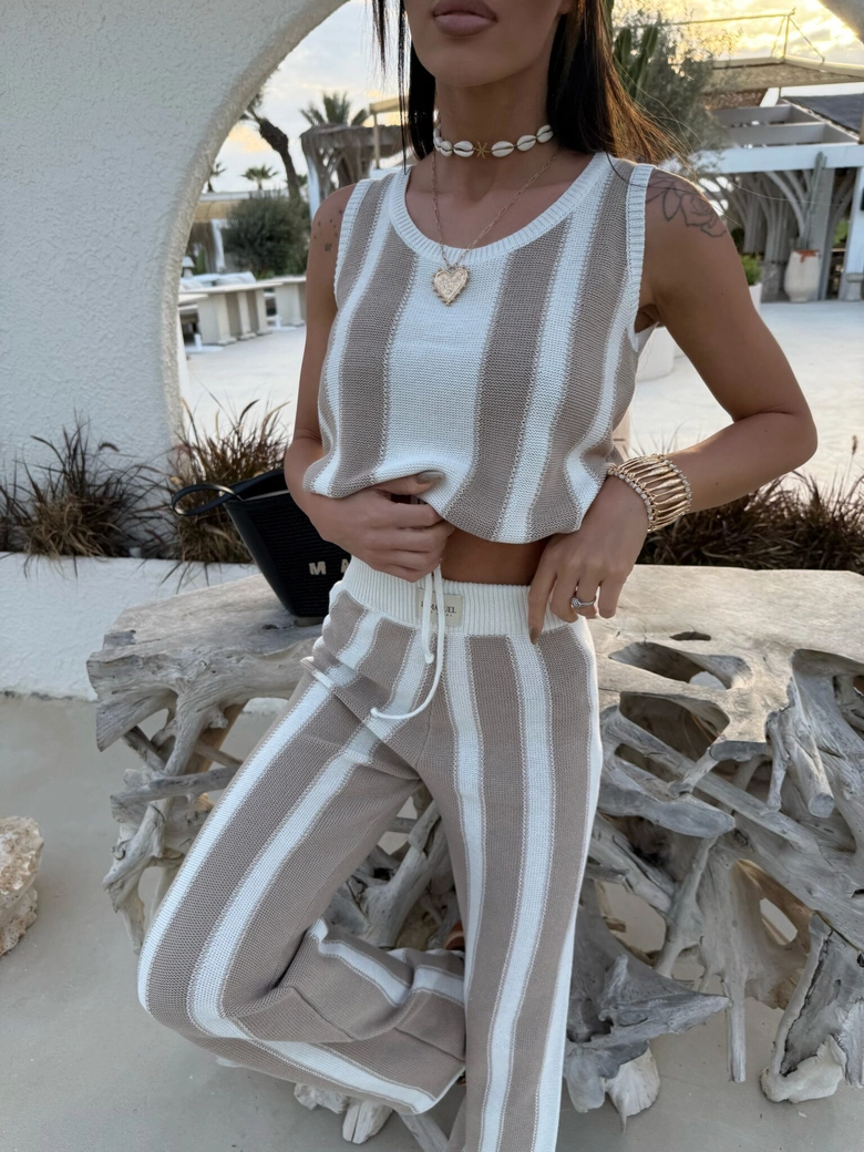 Komplet SANDY ecru/beż