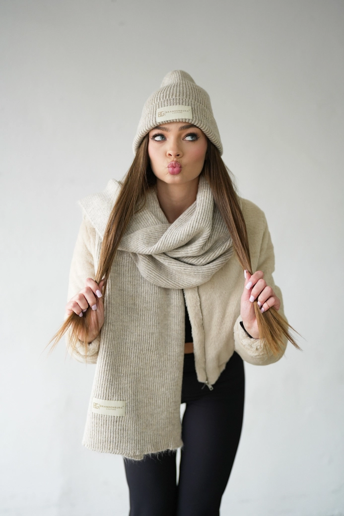 Szalik BG Bear | beż BG19173