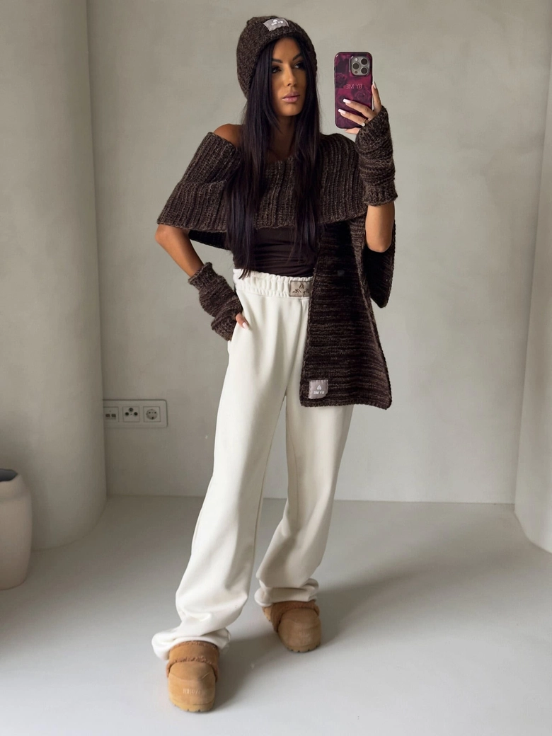 Komplet ALASKA - czekoladowy