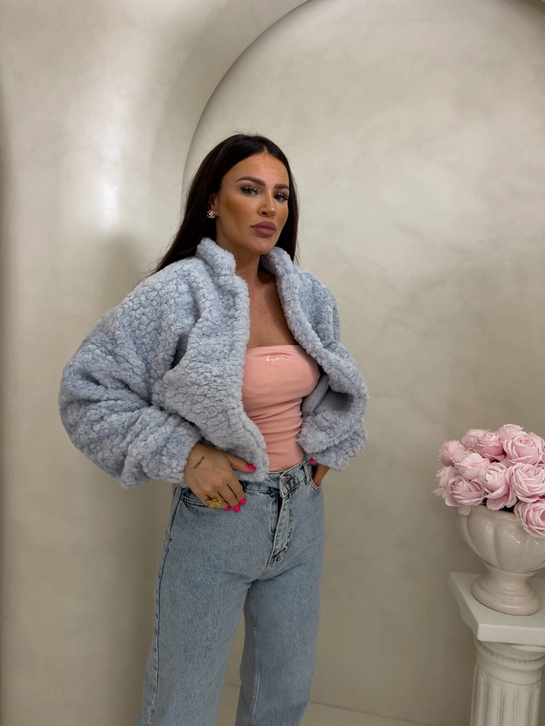 Kurtka bomberka CLOUDY – baby blue