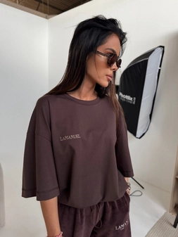 Tshirt HUNT czekolada