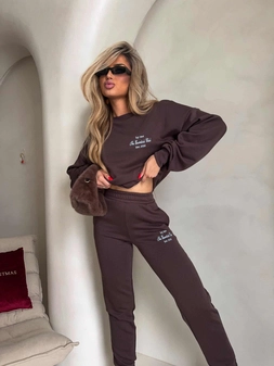 Komplet ESSENTIAL – czekoladowy