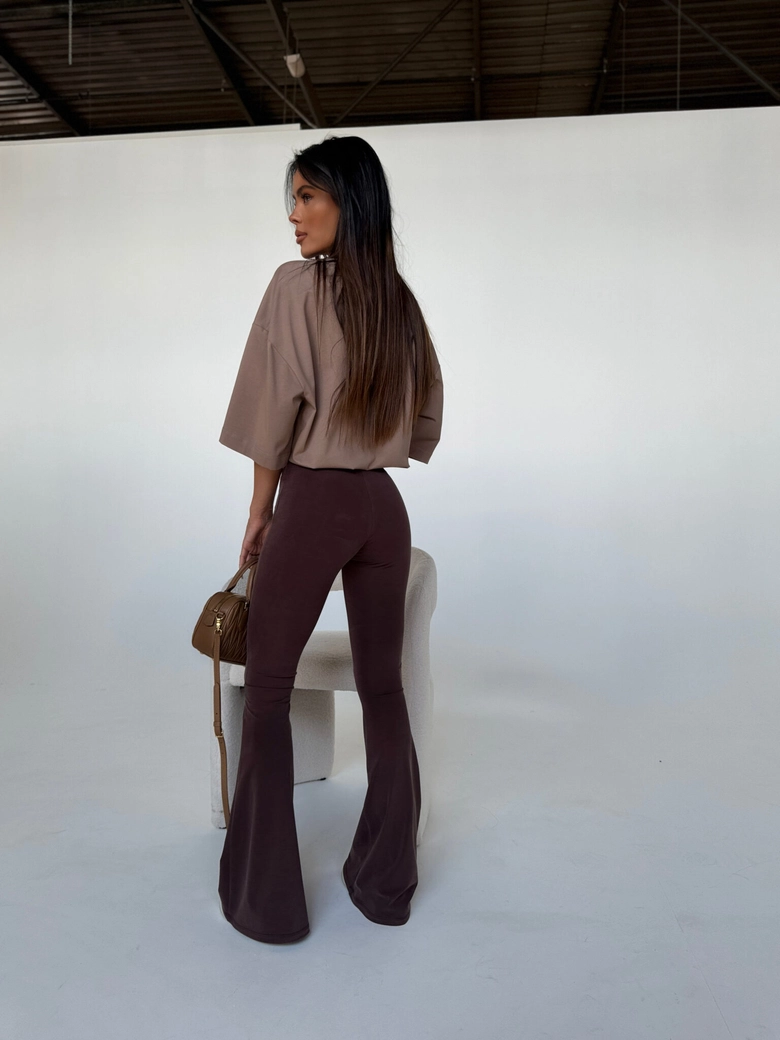 Legginsy BLESSED czekolada