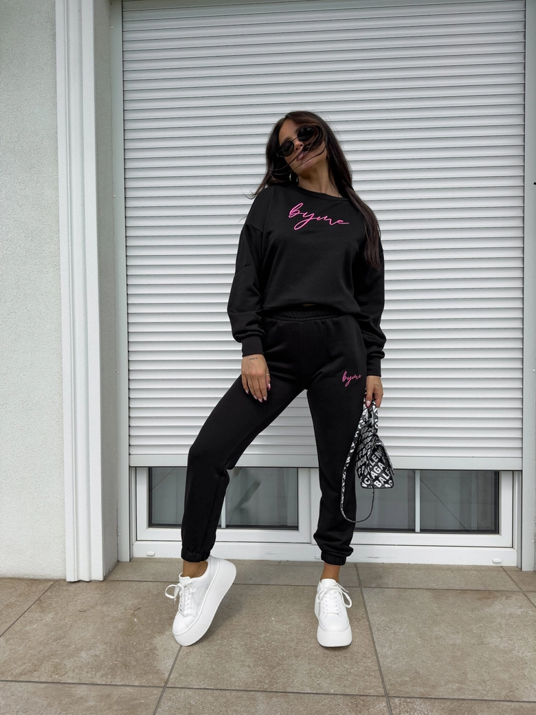 Bluza dresowa LOGO – czarna