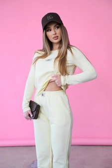 T-Shirt longsleeve damski BG Aria | masełko