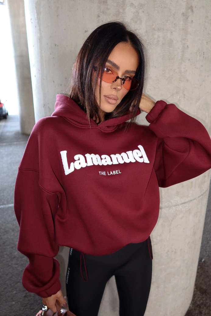 Bluza FLUFFY bordo