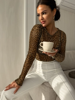 Bluzka SHY - panterka C18956