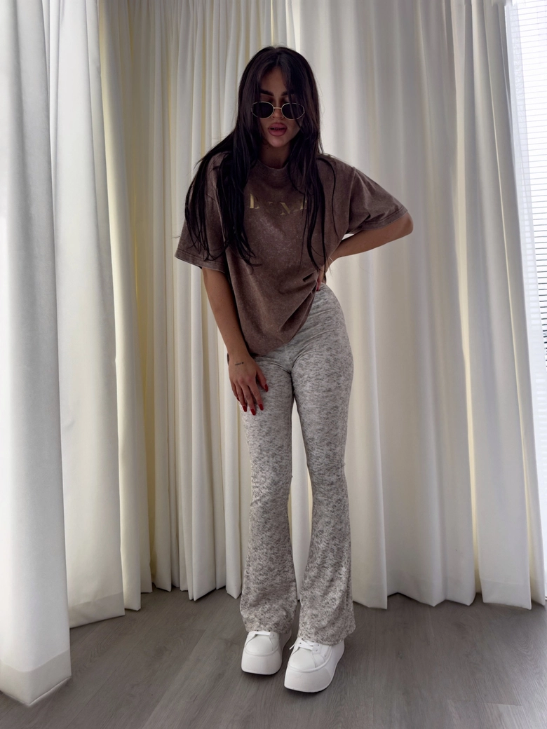 Legginsy DZWONY - prążkowane