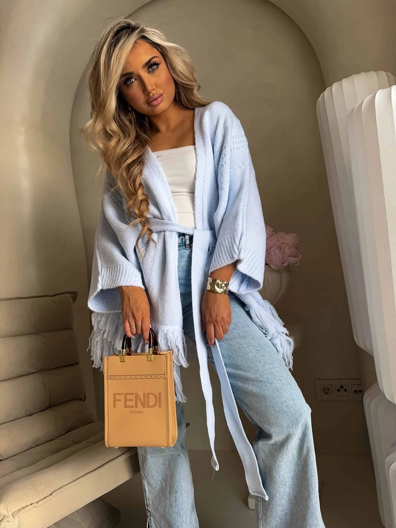 Kardigan ORIANA - baby blue