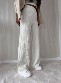 Spodnie SAMIRA - ecru