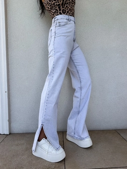 Jeansy MOM FIT FLARED – light jeans
