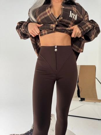 Spodnie NORTH czekolada