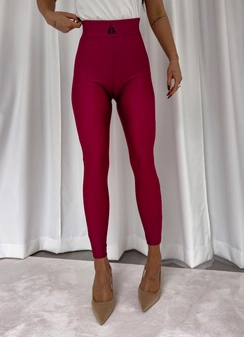 Legginsy GYM - bordowe