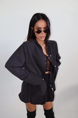 Koszula VELVET czarna